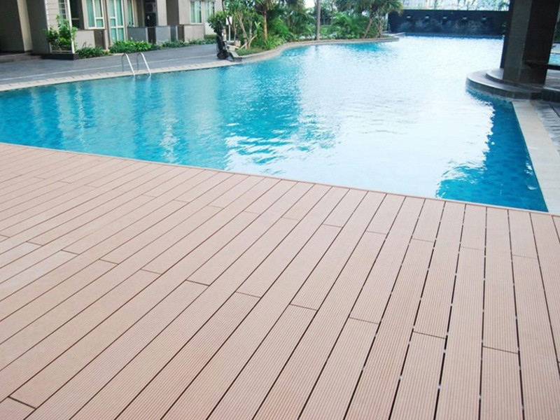 Wood plastic flooring