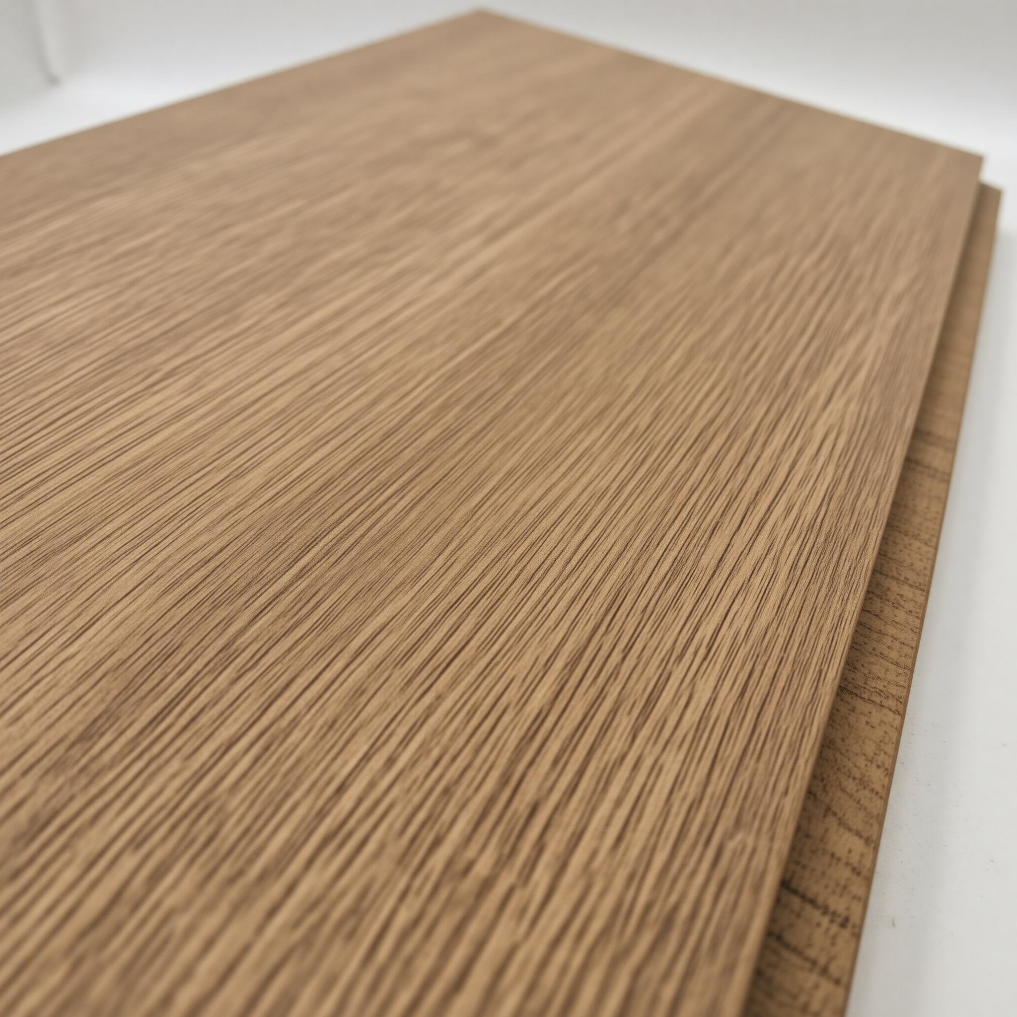 Close-up of WPC fence panel wood-grain surface texture