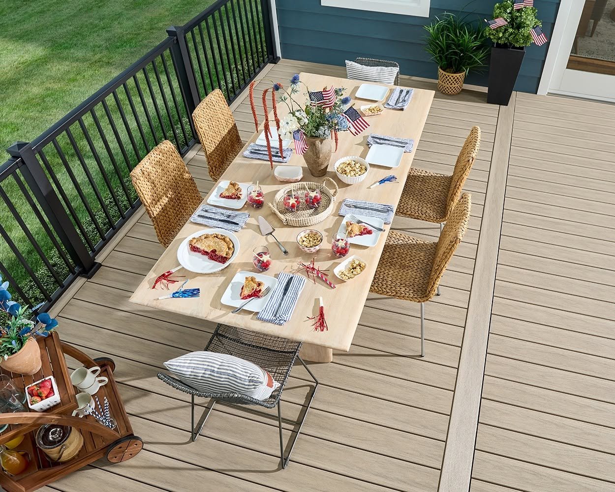 Composite decking installation project
