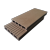Grooved surface anti slip grey plastic wood composite deck