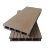 Grooved surface anti slip grey plastic wood composite deck