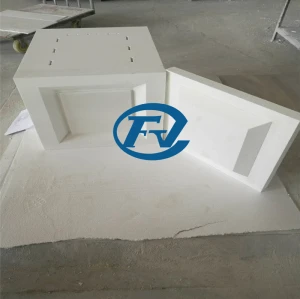 1650C continuous working temperature ceramic fiber furnace chamber