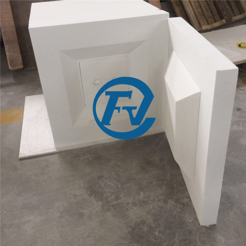 high temperature alumina Al2O3 fiber chamber for high temperature furnace with heating elements