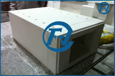 ceramic fiber chamber for high temperature electric furnace with heating elements