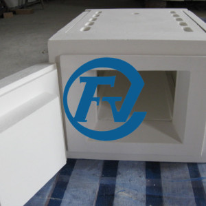1700 degrees celsius operating temperature ceramic fiber furnace chamber