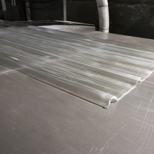 0.8mm thick FRP fiberglass translucent roofing sheet