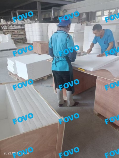 refractory polycrystalline ceramic fiber boards for heat treatment