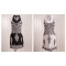 2012 Newest Dresses NWT U-shaped Vintage Sleeveless Mini women Dresses Black White dress