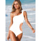 2012 Hot! Pure White Nylon Ladie's Swimwear Bikini set S/M/L