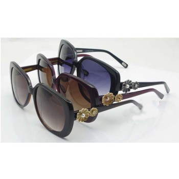Fashion Design MJ353 Women's Big Frame Sunglasses With Daisy Decoration