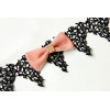 New fashion bowknot design black lace necklace