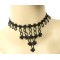 New arrival and unique style black lace choker necklace