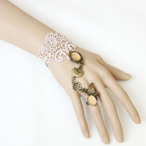 Europe and America Fashion design Lace Wristlet RING&BRACELET Together