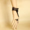 New Arrival Fashion Black Lace Link to Ring Black bracelets