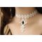 2012 white cross design lace necklace for women accept mix order