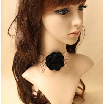 2012 Summer and Autumn fahsion style beige lace necklace