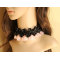Original design nice black and pink lace necklace