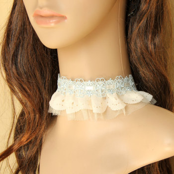 Nice lace short collar necklace for ladies accept mix order