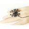 Halloween Accessory Blace Spider Ring Black Rose Bracelet for costume party