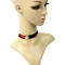 European accessories artificial leather velvet strip necklace