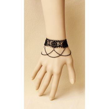 2012 HOT Black Lace Cuff Bracelet For Summer