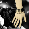 Ladies' Lace Bracelet With Black Lace Flower