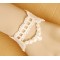 Pure White Lace Bracelet with White Ring for Bride's Dress