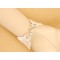 Pure White Lace Bracelet with White Ring for Bride's Dress