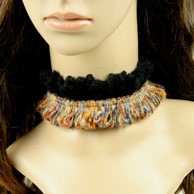 European style popular accessory wool collar necklace