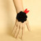 Fashion Flower Artificial Leather Bracelet for Sexy Party