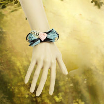 2012 Hot Sale Green Bow with Black Silk Accessory