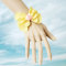 2012 New Design Yellow Color Bow Wristlet From Wholesaler