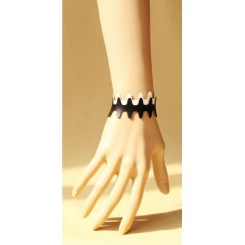 Pop style handmade black and white bracelet for men and women