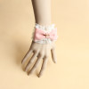 Vintage Pink Lace Cuff Bracelet For Girls