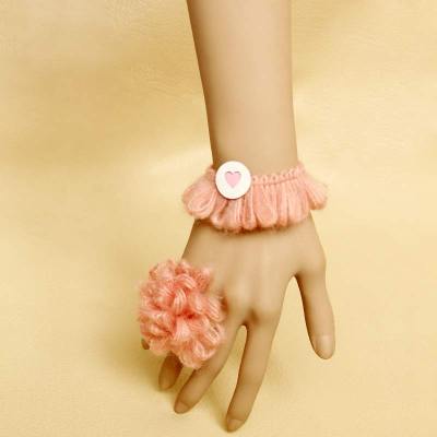 2012 Autumn Fashion Ladies' Pink Color Wristlet&Ring