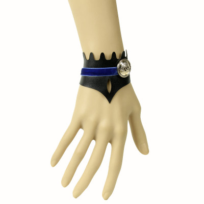 2012 new style black leisure artificial leather bracelet