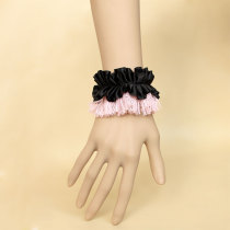 2012 Hot sale design Pink Lace Black Lint for Star