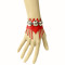 Retro fringe style creative gift red artificial leather wristbands