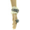 Fashion jewellery series beige lace bracelet with ring