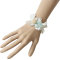 Nice white lace with Japanese beads bracelet factory supply