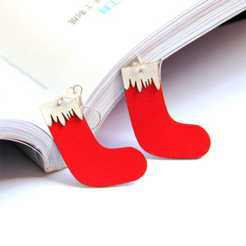 2012 Hot Sale Design Santa Claus's stockings snow boots Earring