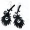 New Fashion Long Feather earrings With two colors