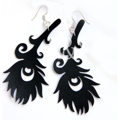 New Fashion Long Feather earrings With two colors