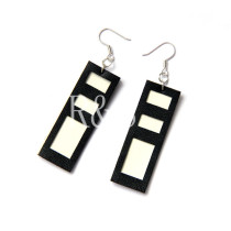2012 Hot Sale Design Black%White Earrings From Wholesaler