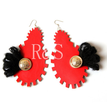 Hot Sale Punk Red Color Earrings For Sexy Women