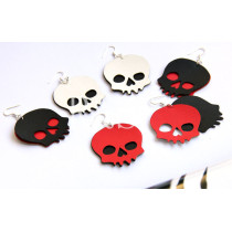 Hot sale skull pattern earrings three colors available