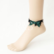 Green Bow Vintage Lace Anklet From Wholesale
