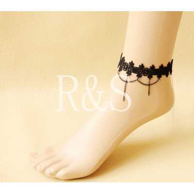 Lover European Style vintage Gothic lace ankle bracelet