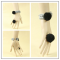 Grey woollen bracelet with ring sets new year's gift