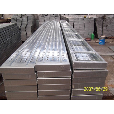 Galvanized steel plank/walk board for scaffolding